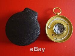 Eardley B. Norton Cased Double Sided Pocket Barometer Triple Compendium Working