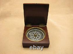 Early 1800's mahogany cased Regency style pocket compass