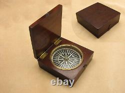 Early 1800's mahogany cased Regency style pocket compass