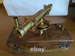 Early 19th century surveyor's side bubble level by Rochette no theodolite