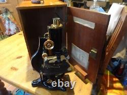 Early 20th Century W. Watson & Sons Ltd. London Service Microscope Brass 65543