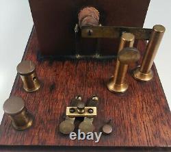 Early Antique E. S. Ritchie & Sons Induction Spark Coil Transformer Boston 1880s
