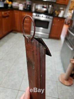Early Antique Taylor Min Max Thermometer Copper Arts and Crafts Case Tycos