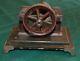 Early Antique electric open coil motor model Cast Iron Base & parts