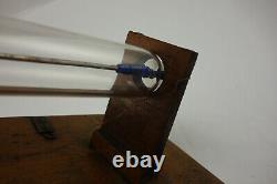 Early Rare Antique Geissler Crookes Xray Ray Tube Blue Glass Electrode Seals
