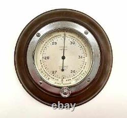 Early Twentieth Century Wall Aneroid Barometer By Chadburns Limited Liverpool