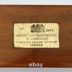 Early Victorian Bate's Patent Saccharometer By Ludwig Oertling London