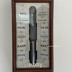 Early Victorian Mahogany Stick Barometer By Patrick Adie Of London