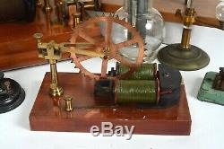 Early antique electric motors and electrostatic collection