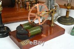 Early antique electric motors and electrostatic collection