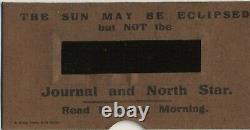 Ecliptoglass 1927 Total Solar Sun Eclipse Viewer Antique Journal & North Star