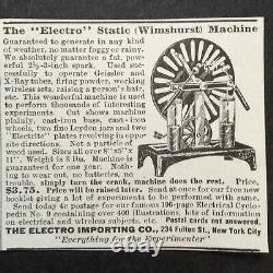 Edwardian Wimshurst Machine Or Electrostatic Generator