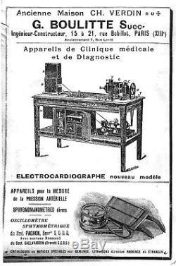 Electrocardiographe antique BOULITTE 1922