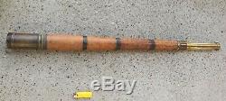 English Telescope Antique Single Draw A. Cairns Liverpool Improved Navy c18