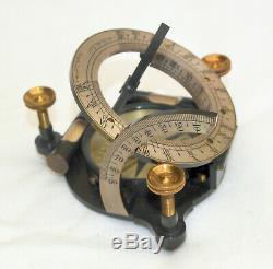 Equinoctial universal compass sundial in case J. J. Hicks, Hatton Garden