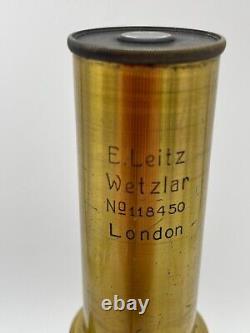 Ernst Leitz Wetzlar Brass Microscope with Box B6