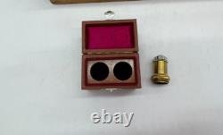 Ernst Leitz Wetzlar Brass Microscope with Box B6