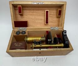 Ernst Leitz Wetzlar Brass Microscope with Box B6