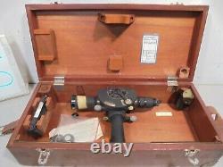 Eugene Dietzgen Co. Surveying Equipment Instruments in an Antique Dovetail Box
