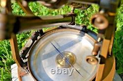 Fantastic Antique c1900 Brass W & L. E Gurley Surveyor Transit Instrument Compass