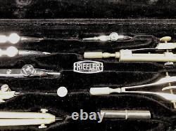 Fine 19-Piece Riefler A59 Tubular Drawing Instrument Tool Set Compass Complete
