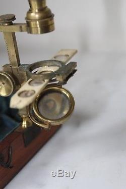 Fine Antique Georgian Cary-gould Pocket Microscope