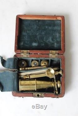 Fine Antique Georgian Cary-gould Pocket Microscope