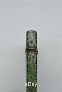 Fine Silver-Mounted Shagreen Drafting Set By Bleuler, London