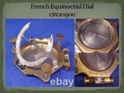 French Equicnoctial Sundial circa 1900, Exc. Condition