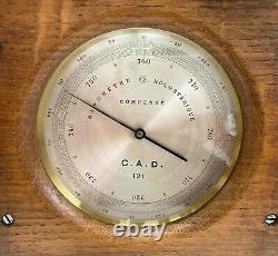 French Victorian Aneroid Barometer Altimeter By Naudet