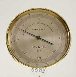 French Victorian Aneroid Barometer Altimeter By Naudet