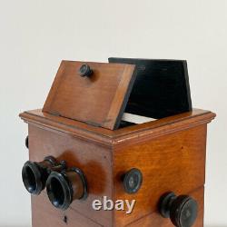 French Victorian Tabletop Revolving Stereoscope By Mattey Of Paris