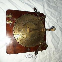 Fully Working Breguets Quadrant Dial Telegraph (c 1850) and Sounder