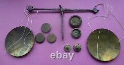 GEORGIAN PERIOD (18thC)BULLION OR COIN SCALES AND WEIGHTS