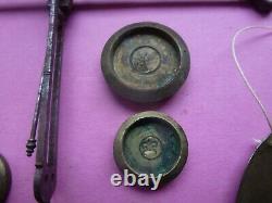 GEORGIAN PERIOD (18thC)BULLION OR COIN SCALES AND WEIGHTS