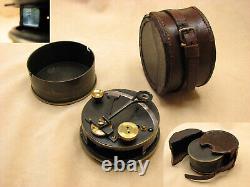 Genuine post WW1 Stanley London pocket sextant in leather case