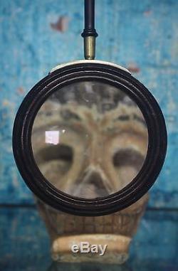 George III Brass Bound Gallery Glass Connoisseur Lens Antique Curio Treen