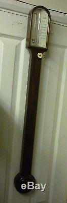 Good Antique Rosewood Stick Barometer In Good Working Order
