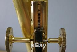 H Crouch London Antique Brass Wenham Binocular Premier Microscope Sn-1628 1878