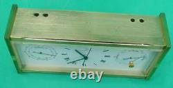 Hamilton Swiss Weather Station Thermometer Barometer Desk Mantle Clock