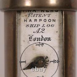 Harpoon Towing Log Brass United Kingdom XIX Century