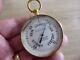 Harrogate J. H. Marlow Antique 19th Century Gilt Pocket Barometer