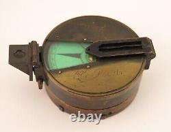 Hicks compass and'Watkin' 1881 clinometer compendium. Military film prop