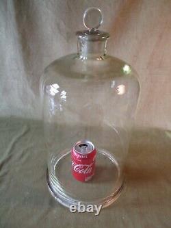 ^ Huge Bell Jar, Ground Neck, Stopper, Vintagedisplay Dome Quirky Bubbles 51