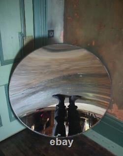 Huge Concave Distortion Mirror Antique Curio Unusual Industrial