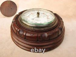 Impressive Edwardian wall mounted barometer signed C. S. S. A. LONDON