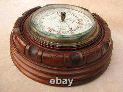 Impressive Edwardian wall mounted barometer signed C. S. S. A. LONDON