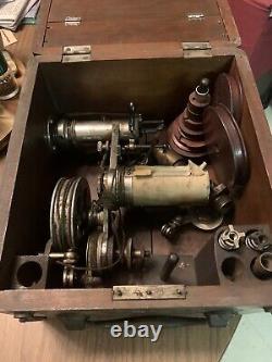 Improved Robertson-Thompson Steam Engine Indicator with Box Vintage