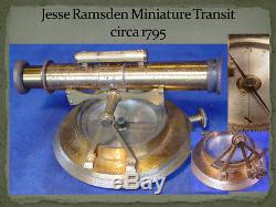 Jesse Ramsden Miniature Surveying Theodolite 18th Century, Only 1 Known