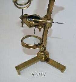Jones Improved Microscope Abraham, Bath. Old brass microscope